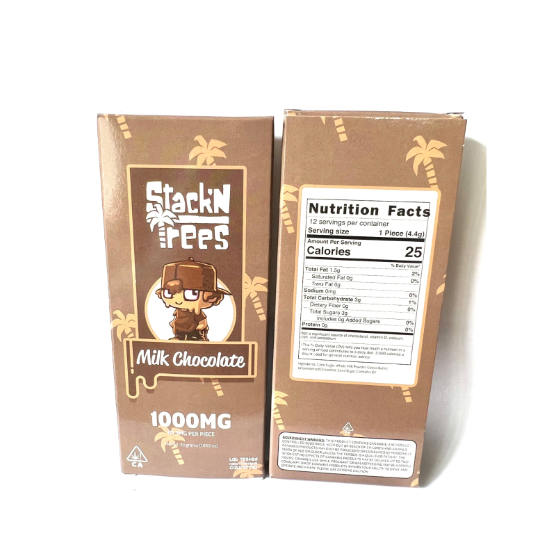 Stack N Trees Milk Chocolate (1000mg) 